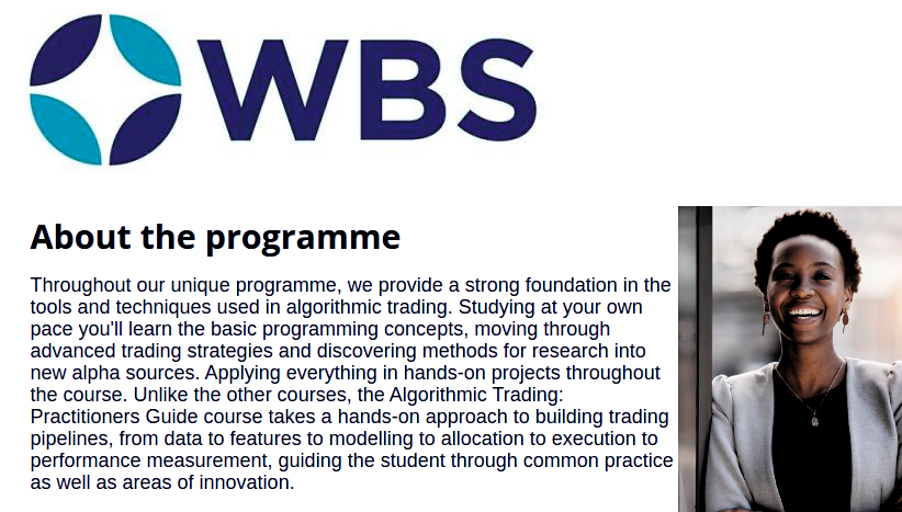 Algorithmic Trading Certificate (ATC)